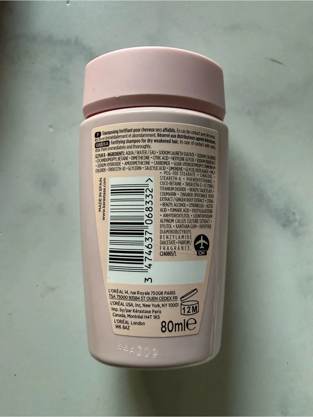 Kerastase Genesis Fortifying Shampoo Travel size